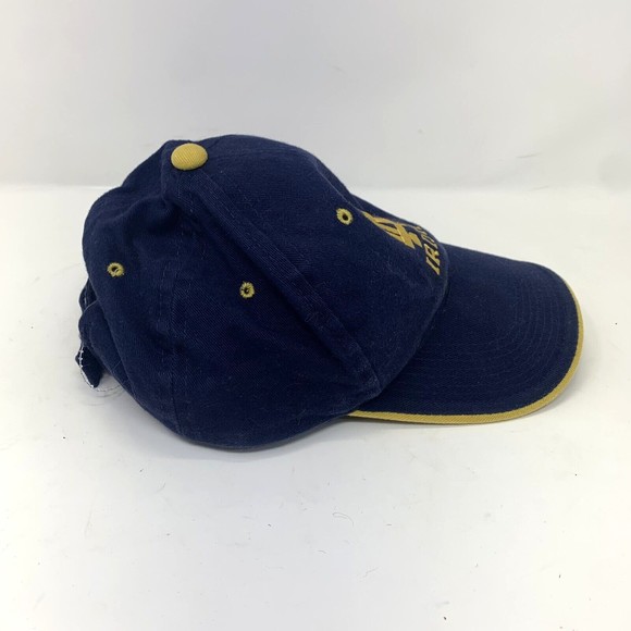 Vintage Notre Dame Fighting Irish Hat Blue Sports Cap Adjustable Strap - Picture 4 of 8